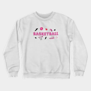 Pink Celebration of Basketball Crewneck Sweatshirt